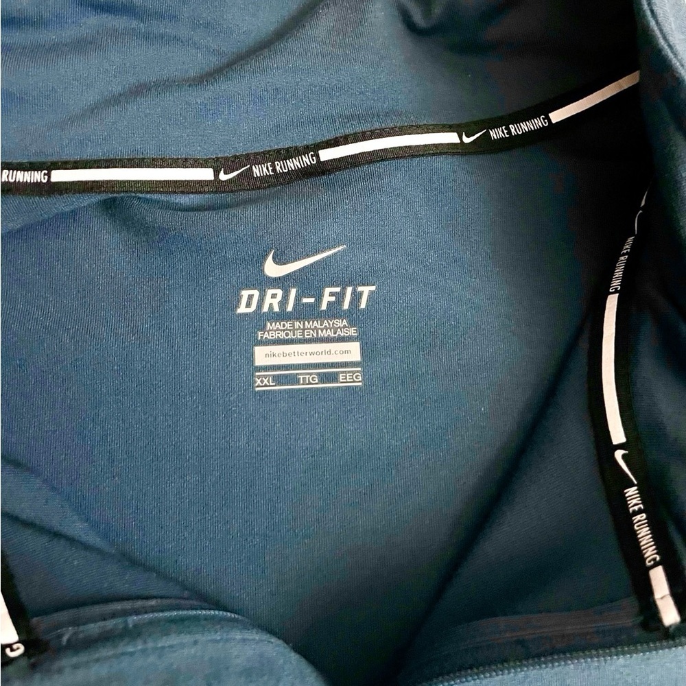 Nike Running Element Dri‑Fit 1/4 Zip Pullover Performance Stretch Men’s Size 2XL - Picture 2 of 4